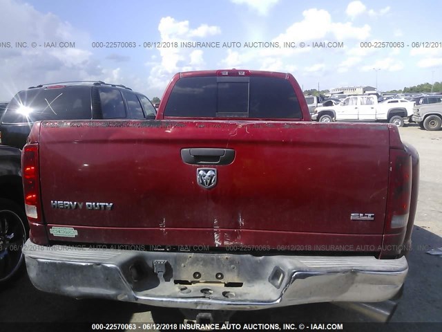 3D7ML48CX6G185019 - 2006 DODGE RAM 3500 ST/SLT MAROON photo 8