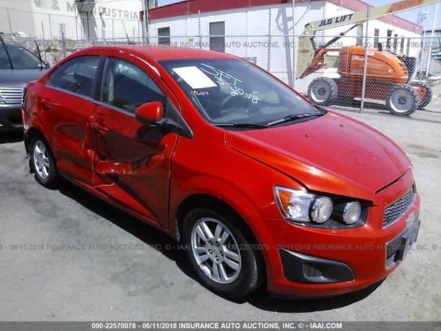 1G1JC5SH4C4110566 - 2012 CHEVROLET SONIC LT ORANGE photo 1