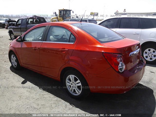 1G1JC5SH4C4110566 - 2012 CHEVROLET SONIC LT ORANGE photo 3