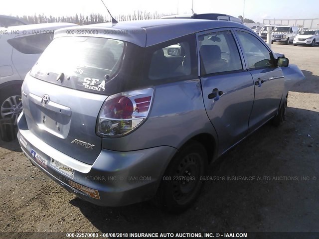 2T1KR32E46C569988 - 2006 TOYOTA COROLLA MATRIX XR BLUE photo 4