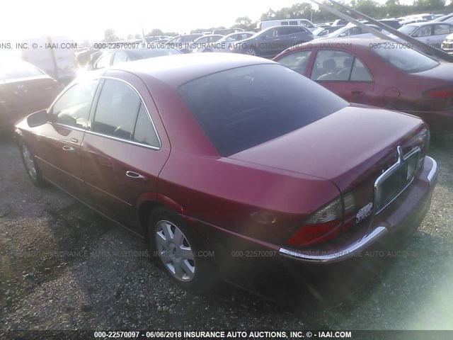 1LNHM86S74Y603271 - 2004 LINCOLN LS Tünd qırmızı foto 3