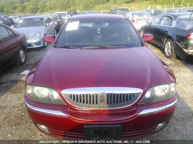 1LNHM86S74Y603271 - 2004 LINCOLN LS Tünd qırmızı foto 6