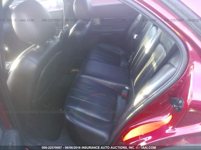 1LNHM86S74Y603271 - 2004 LINCOLN LS Tünd qırmızı foto 8