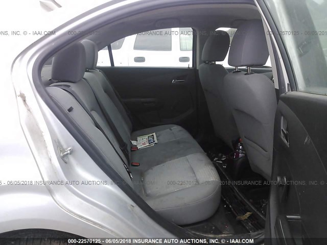 1G1JA5SH7C4122216 - 2012 CHEVROLET SONIC LS 银色 照片 8