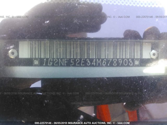 1G2NF52E34M678903 - 2004 PONTIAC GRAND AM SE1 GRAY photo 9