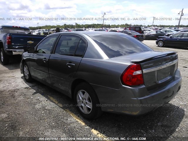 1G1ZT54855F105030 - 2005 CHEVROLET MALIBU LS ნაცრისფერი ფოტო 3