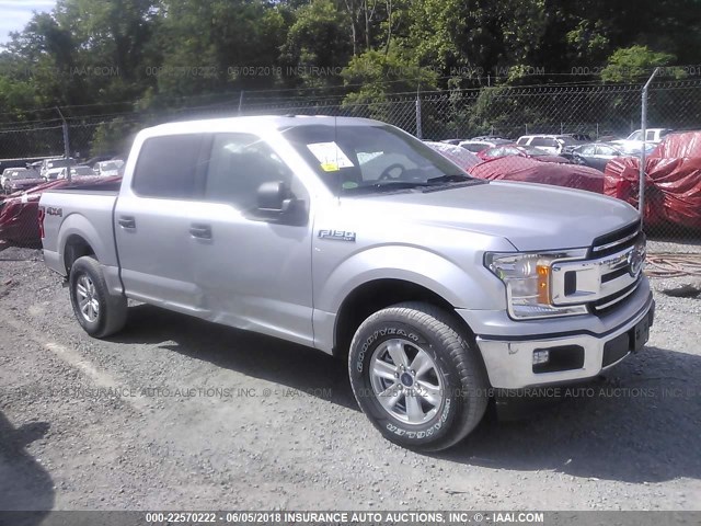 1FTEW1EG5JFC29949 - 2018 FORD F150 SUPERCREW SILVER photo 1