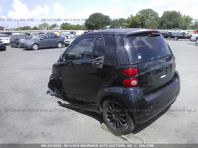 WMEEJ3BA2CK536680 - 2012 SMART FORTWO PURE/PASSION BLACK photo 3