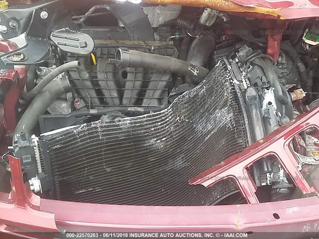 1C4NJCEA7GD760869 - 2016 JEEP COMPASS LATITUDE წითელი ფოტო 10