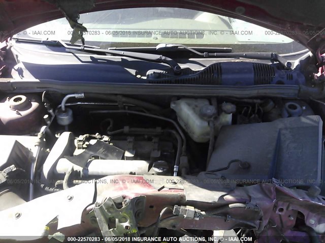 1G1ZS58F37F248802 - 2007 CHEVROLET MALIBU LS RED photo 10