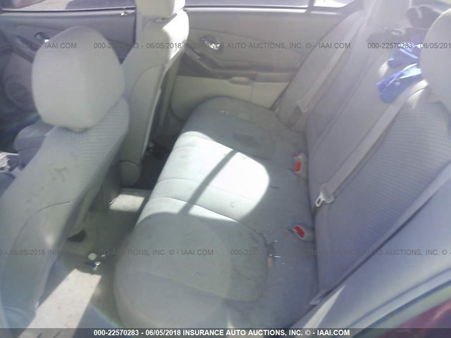 1G1ZS58F37F248802 - 2007 CHEVROLET MALIBU LS RED photo 8