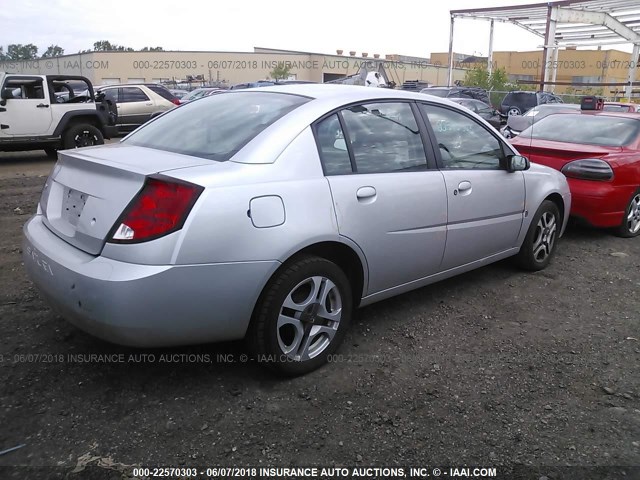 1G8AL52F93Z165114 - 2003 SATURN ION LEVEL 3 SILVER photo 4