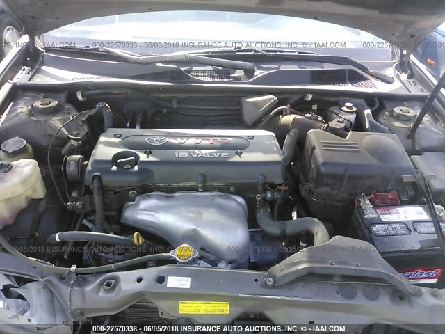 4T1BE32K34U901612 - 2004 TOYOTA CAMRY LE/XLE/SE ნაცრისფერი ფოტო 10