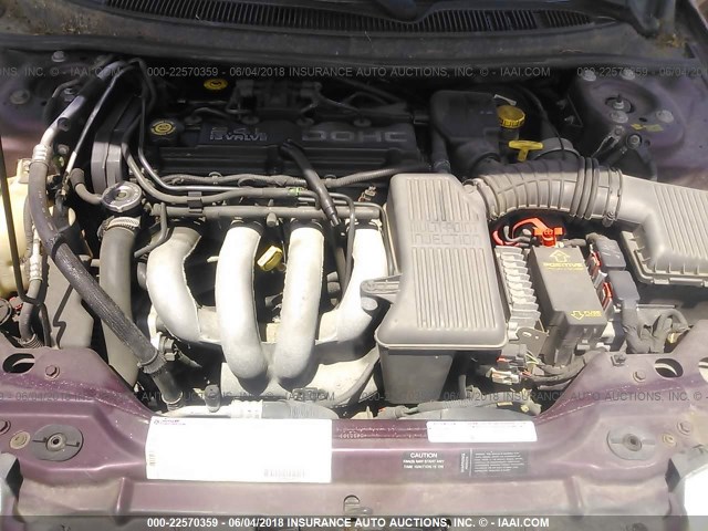 1B3EJ46X7WN108286 - 1998 DODGE STRATUS BURGUNDY photo 10