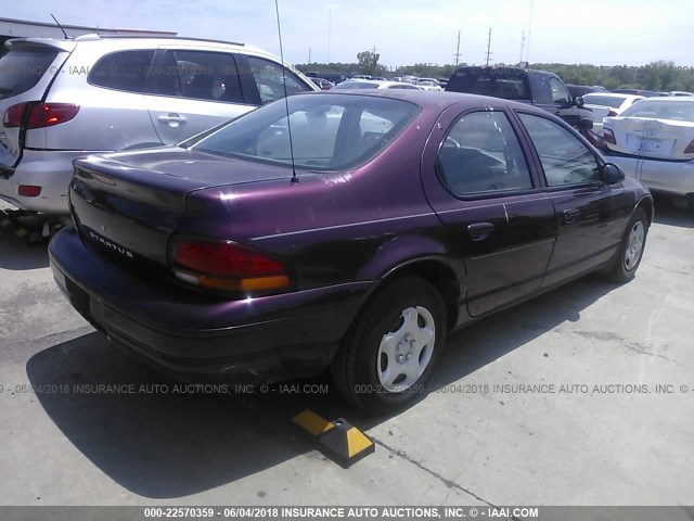 1B3EJ46X7WN108286 - 1998 DODGE STRATUS BURGUNDY photo 4