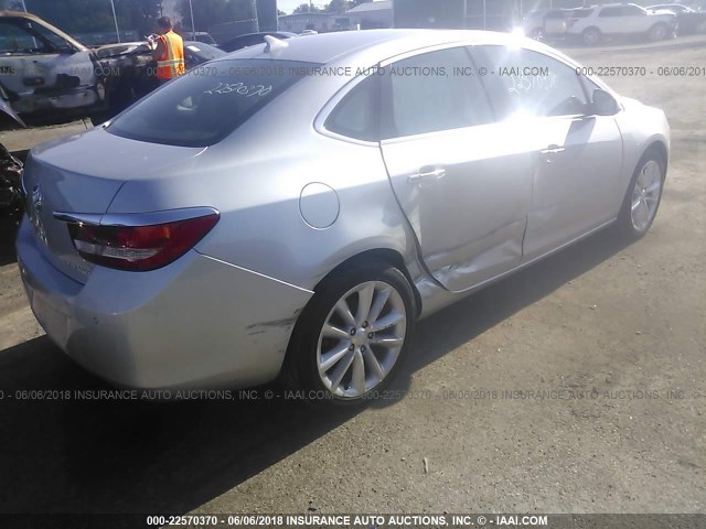 1G4PR5SK4E4168400 - 2014 BUICK VERANO CONVENIENCE SILVER photo 4