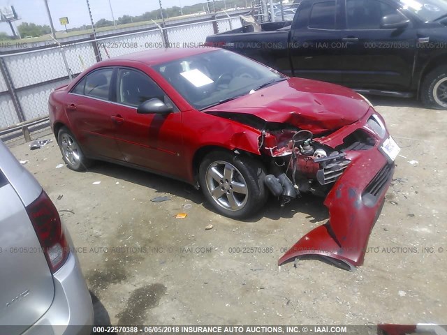 1G2ZH58N974204851 - 2007 PONTIAC G6 GT RED photo 1