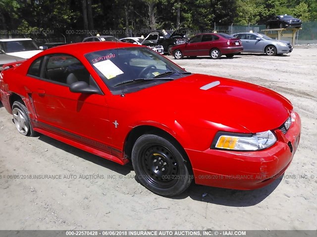 1FAFP40411F246057 - 2001 FORD MUSTANG RED photo 1