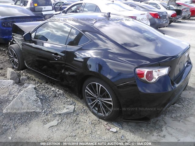 JF1ZNAA15D1721586 - 2013 TOYOTA SCION FR-S BLACK photo 3