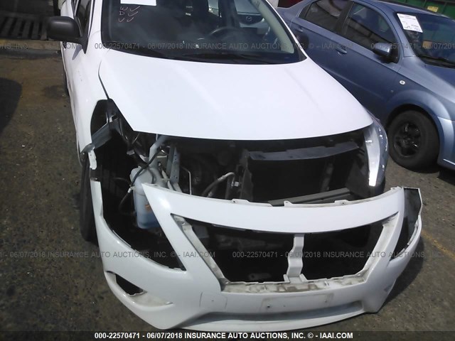 3N1CN7AP8FL945411 - 2015 NISSAN VERSA S/S PLUS/SV/SL WHITE photo 6