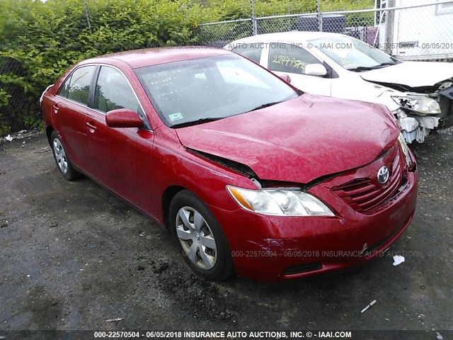 4T1BE46K27U054876 - 2007 TOYOTA CAMRY NEW GENERAT CE/LE/XLE/SE RED photo 1