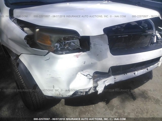 2HKYF18576H502586 - 2006 HONDA PILOT EX WHITE photo 6