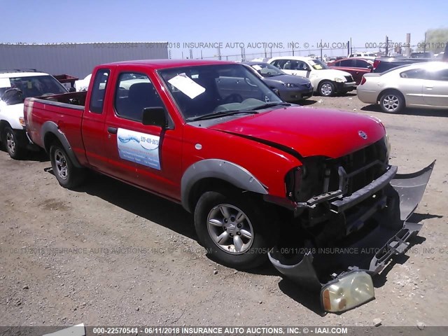 1N6DD26T83C470814 - 2003 NISSAN FRONTIER KING CAB XE RED photo 1