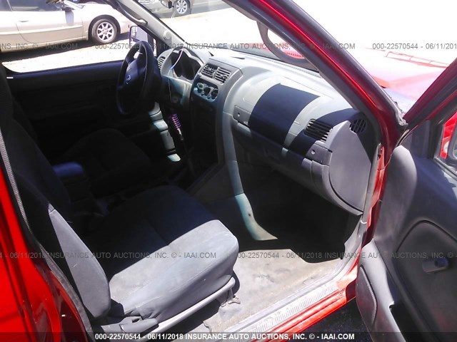 1N6DD26T83C470814 - 2003 NISSAN FRONTIER KING CAB XE RED photo 5