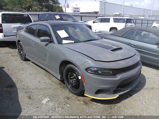 2C3CDXCT0JH200930 - 2018 DODGE CHARGER R/T GRAY photo 1