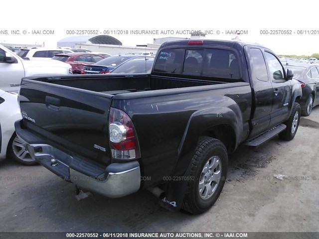 5TFUX4EN0DX020321 - 2013 TOYOTA TACOMA ACCESS CAB Schwarz Foto 4