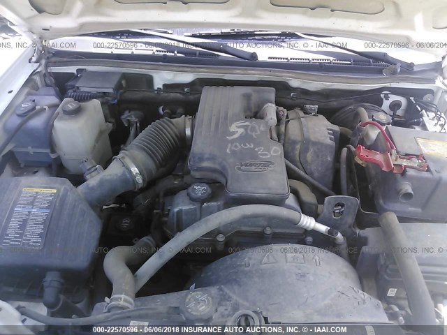 1GCCS249688209915 - 2008 CHEVROLET COLORADO LS WHITE photo 10