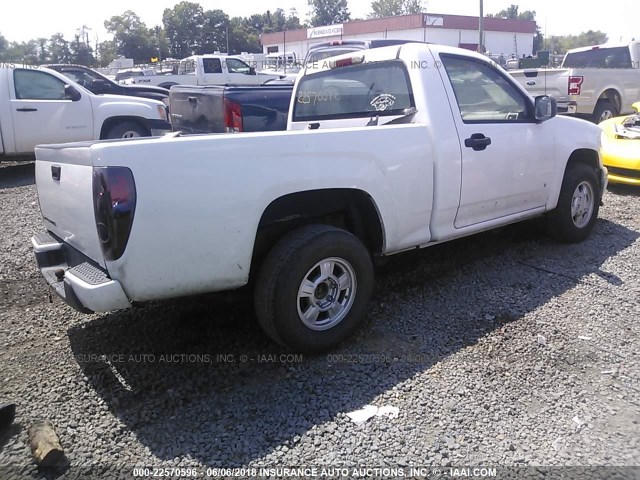 1GCCS249688209915 - 2008 CHEVROLET COLORADO LS WHITE photo 4