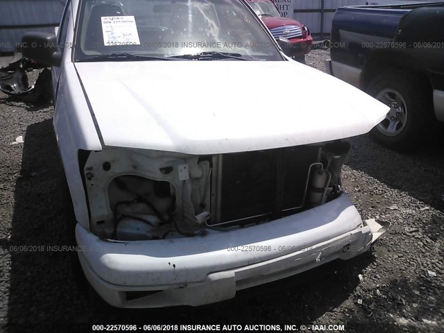 1GCCS249688209915 - 2008 CHEVROLET COLORADO LS WHITE photo 6