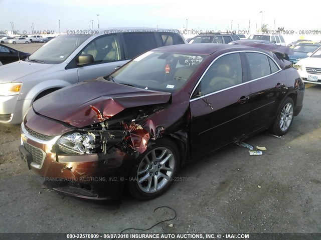1G11C5SL0FF262843 - 2015 CHEVROLET MALIBU 1LT 栗色 照片 2