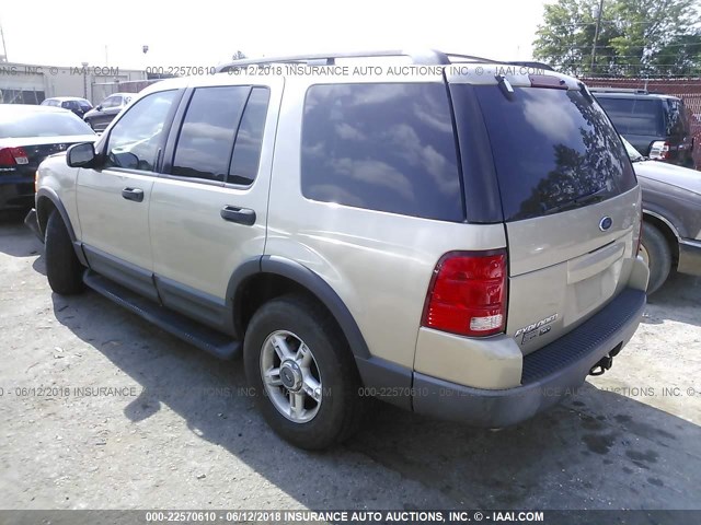 1FMZU63K33ZA10934 - 2003 FORD EXPLORER XLT/XLT SPORT/NBX GOLD photo 3