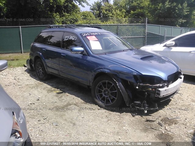 4S4BP63CX74310300 - 2007 SUBARU LEGACY OUTBACK/2.5/XT/LIMITED Dark Blue photo 1