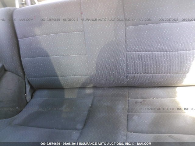 KNDJB623625110629 - 2002 KIA SPORTAGE SILVER photo 8