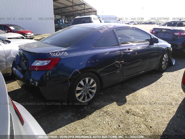 2HGFG12969H506224 - 2009 HONDA CIVIC EXL Tünd mavi foto 4