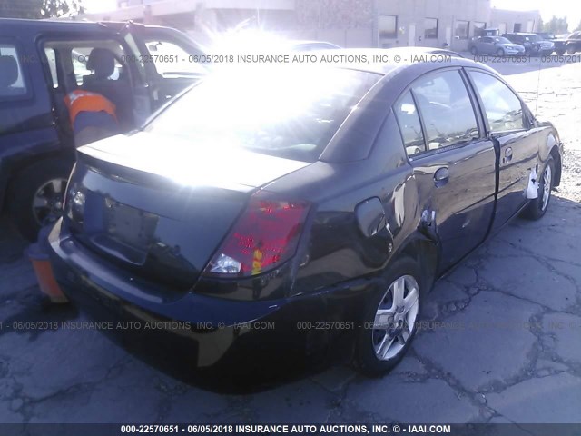 1G8AJ58FX7Z200956 - 2007 SATURN ION LEVEL 2 BLACK photo 4