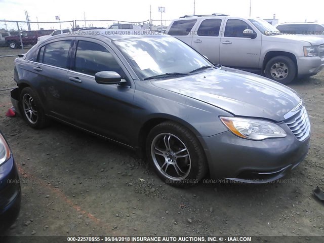 1C3CCBAB5DN686890 - 2013 CHRYSLER 200 LX GRAY photo 1