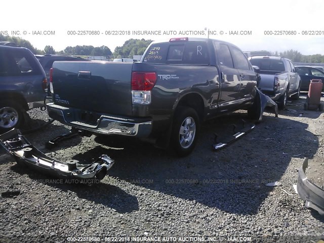 5TFRM5F10CX041555 - 2012 TOYOTA TUNDRA DOUBLE CAB SR5 GRAY photo 4