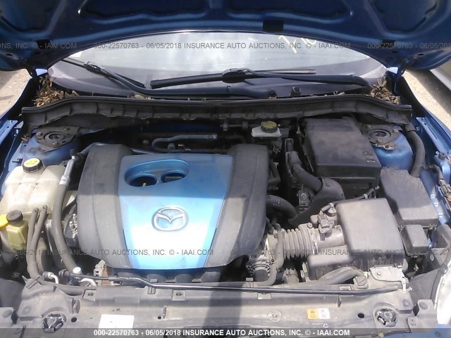 JM1BL1V87C1651063 - 2012 MAZDA 3 I BLUE photo 10