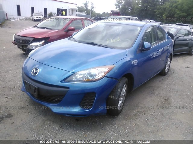 JM1BL1V87C1651063 - 2012 MAZDA 3 I BLUE photo 2