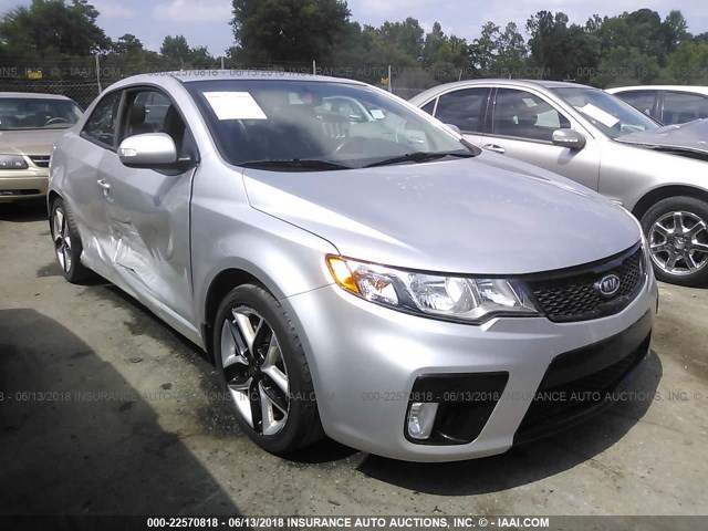 KNAFW6A34A5276901 - 2010 KIA FORTE SX SILVER photo 1