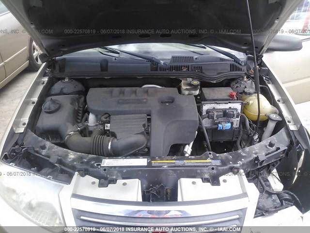 1G8AJ52F55Z112385 - 2005 SATURN ION LEVEL 2 GOLD photo 10