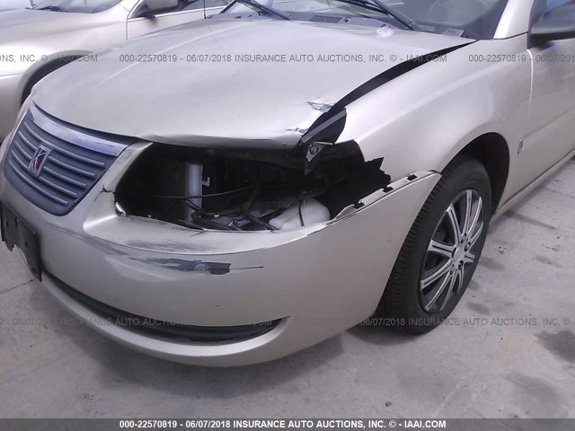 1G8AJ52F55Z112385 - 2005 SATURN ION LEVEL 2 GOLD photo 6