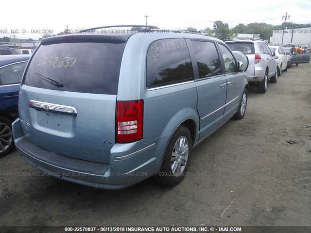 2A8HR64X38R132585 - 2008 CHRYSLER TOWN & COUNTRY LIMITED BLUE photo 4