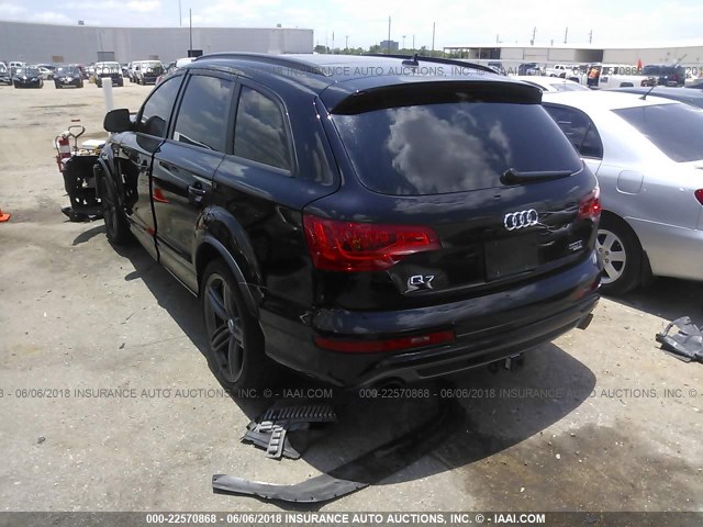 WA1DGAFE3FD024083 - 2015 AUDI Q7 PRESTIGE BLACK photo 3