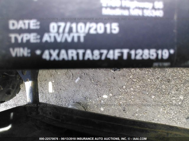 4XARTA874FT128519 - 2015 POLARIS RANGER XP 900 GREEN photo 10