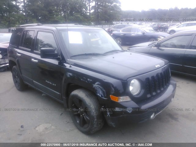 1C4NJPFA9CD706683 - 2012 JEEP PATRIOT LATITUDE BLACK photo 1